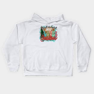 just a girl who loves christmas Kids Hoodie